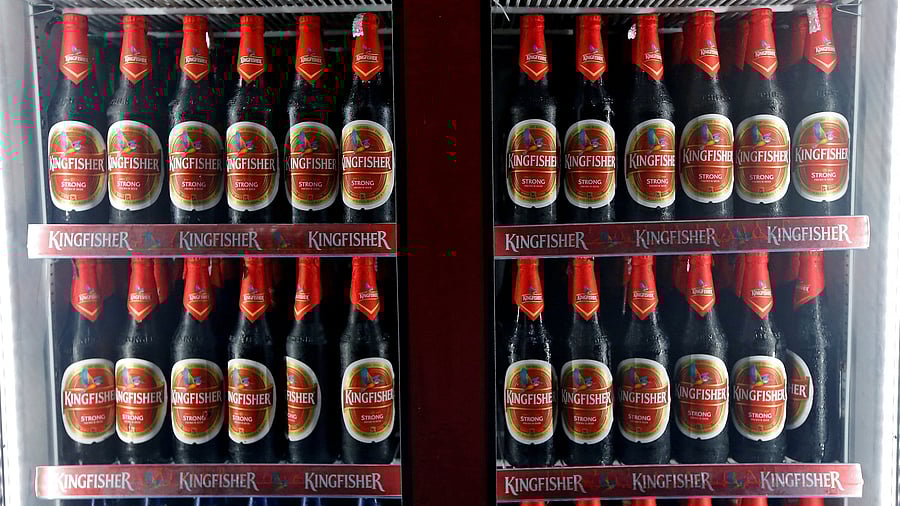 <div class="paragraphs"><p>Kingfisher beer bottles are seen in a cooler at a liquor shop. (Representative image)</p></div>