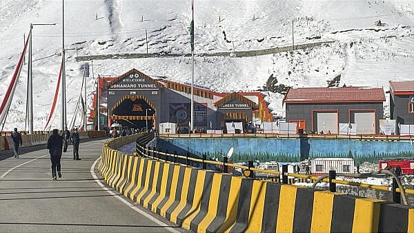 <div class="paragraphs"><p>Security officials near the Z-Morh tunnel ahead of its inauguration by Prime Minister Narendra Modi, in Ganderbal district, J&amp;K.</p></div>