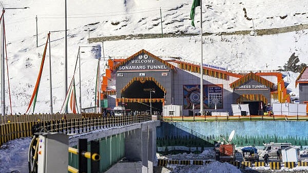 <div class="paragraphs"><p>The Z-Morh tunnel ahead of its inauguration by Prime Minister Narendra Modi, in Ganderbal district, J&amp;K.</p></div>