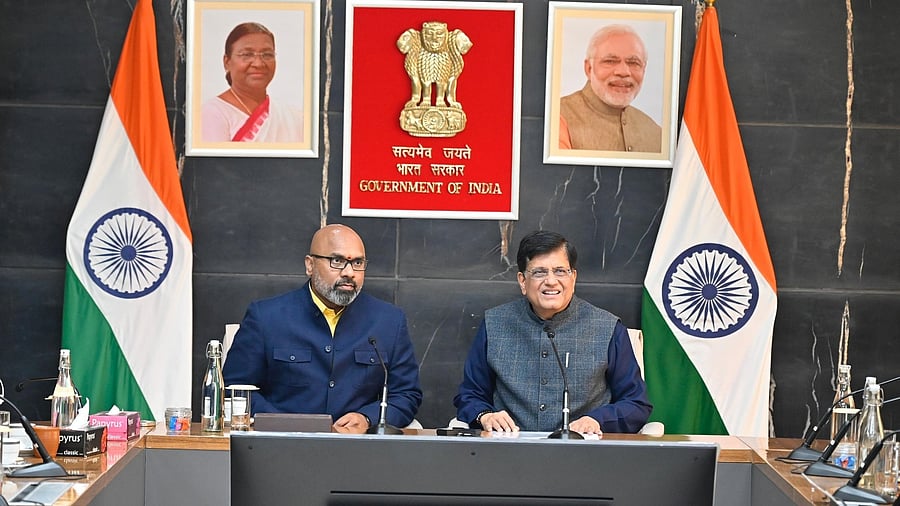 <div class="paragraphs"><p>Piyush Goyal addressing the inaugural program of National Turmeric Board. </p><p></p></div>