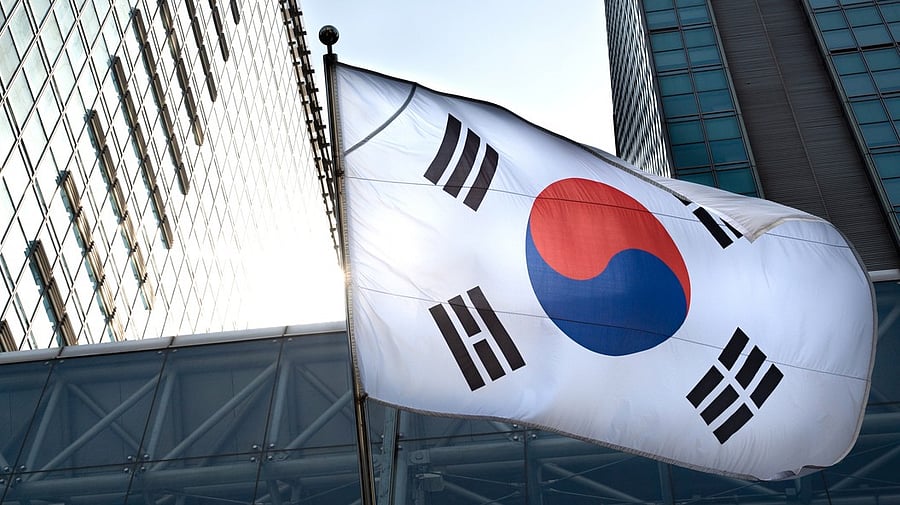 <div class="paragraphs"><p>South Korean flag.</p></div>