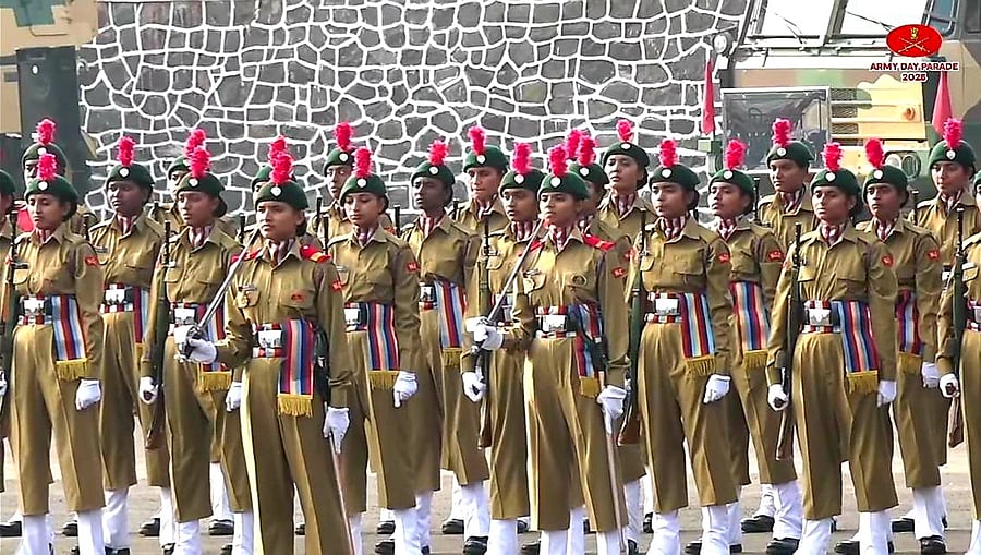 <div class="paragraphs"><p> the Women Agniveer Contingent from the Corps of Military Police.</p></div>