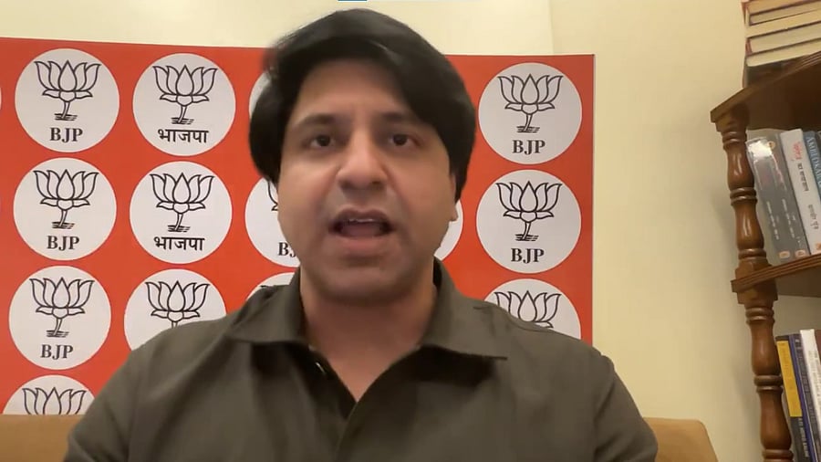 <div class="paragraphs"><p>BJP's Shehzad Poonawala in his video.</p></div>
