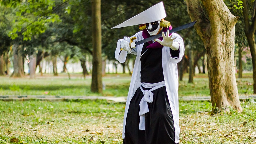 Rahul Karan Diwakar as Mayuri Kurotsuchi from the anime series ‘Bleach’.