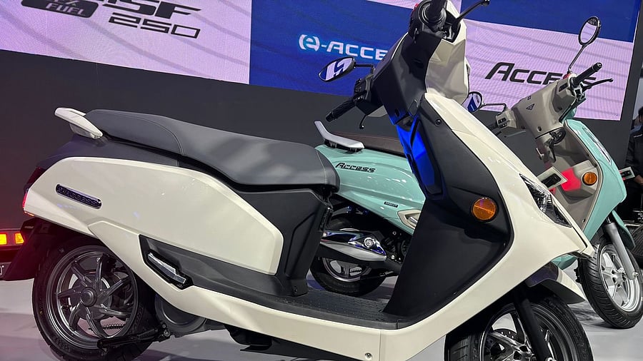 <div class="paragraphs"><p>The news e scooter launched by Suzuki.&nbsp;</p></div>