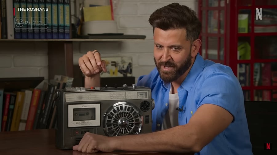 Hrithik Roshan in the documentary 'The Roshans'.