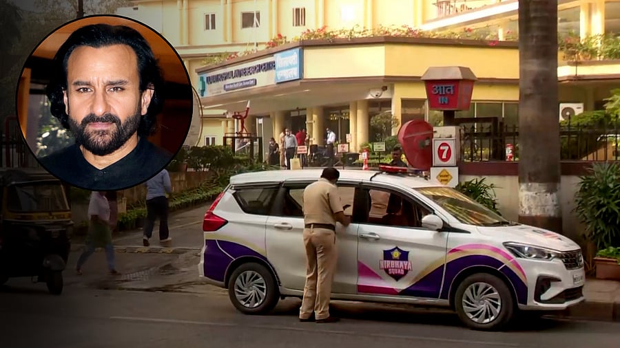 <div class="paragraphs"><p>Image showing Bollywood actor Saif Ali Khan and the&nbsp;Lilavati Hospital hospital, where he is admitted.</p></div>