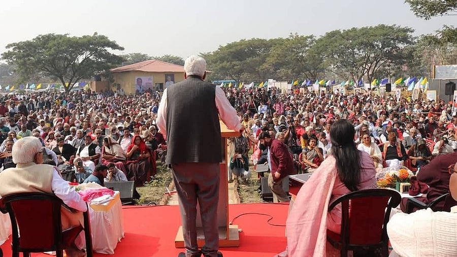 <div class="paragraphs"><p>Prakash Karat speaks after inaugurating Jyoti Basu Centre for Social Studies and Research in Kolkata.</p></div>