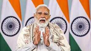 <div class="paragraphs"><p>Screenshot taken from @narendramodi via Youtube on Saturday, Jan. 18, 2025, Prime Minister Narendra Modi speaks during distribution of property cards under 'SVAMITVA' scheme, via video conferencing.</p></div>