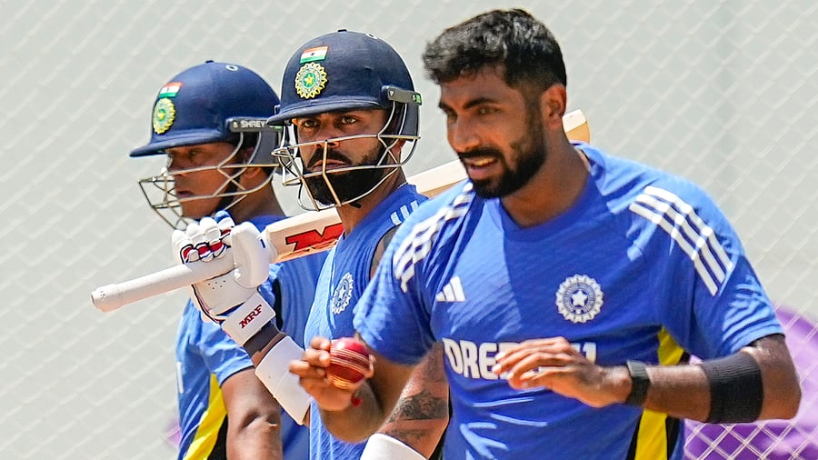 <div class="paragraphs"><p> Yashasvi Jaiswal (Left),&nbsp;Virat Kohli (Centre), and Jasprit Bumrah (Right).</p></div>