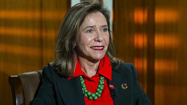 <div class="paragraphs"><p>World Meteorological Organization (WMO) Secretary-General Celeste Saulo during an interview with PTI, in New Delhi, Wednesday, Jan. 15, 2025.</p></div>