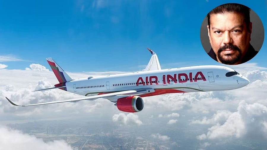 <div class="paragraphs"><p>Air India flight and Journalist Vir Sanghvi.</p></div>