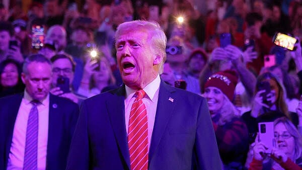 <div class="paragraphs"><p>US President-elect Donald Trump attends a rally the day before he is scheduled to be inaugurated for a second term, in Washington.&nbsp;</p></div>