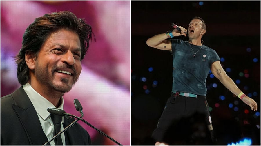 <div class="paragraphs"><p>Bollywood superstar Shah Rukh Khan(L), Coldplay frontman Chris Martin.&nbsp;</p></div>