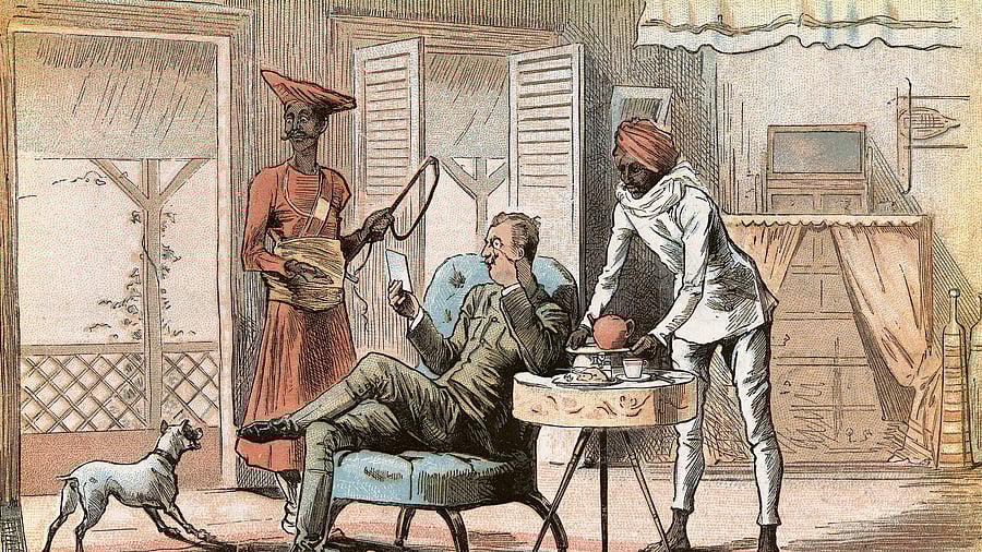<div class="paragraphs"><p>Illustration showing the British Raj in India</p></div>