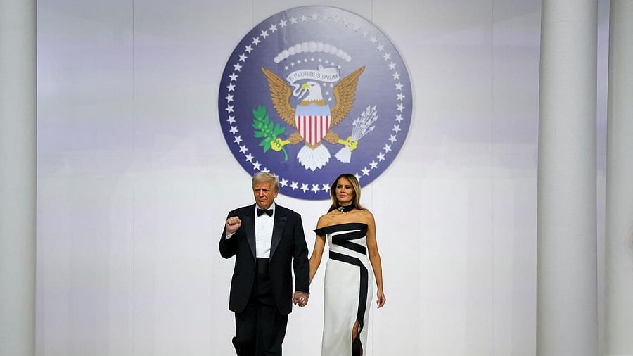 <div class="paragraphs"><p>US President Donald Trump and his wife First Lady Melania Trump.</p></div>