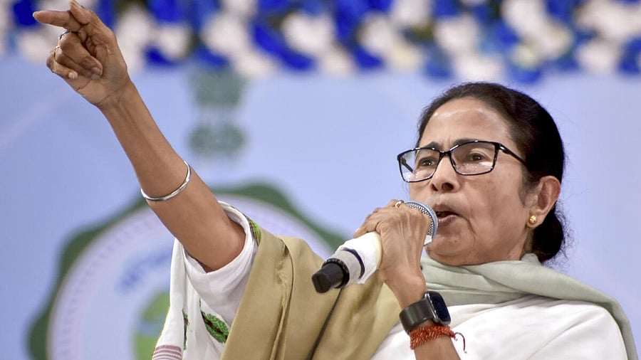 <div class="paragraphs"><p>West Bengal Chief Minister Mamata Banerjee speaks during an event, at Lalbagh in Murshidabad</p></div>