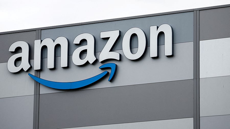 <div class="paragraphs"><p>The logo of Amazon is pictured at the company logistics center in Carquefou near Nantes, France, October 15, 2024. </p></div>