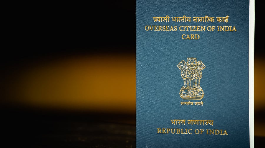 <div class="paragraphs"><p>View of Overseas Citizen of India Card issued to non resident Indians.</p></div>