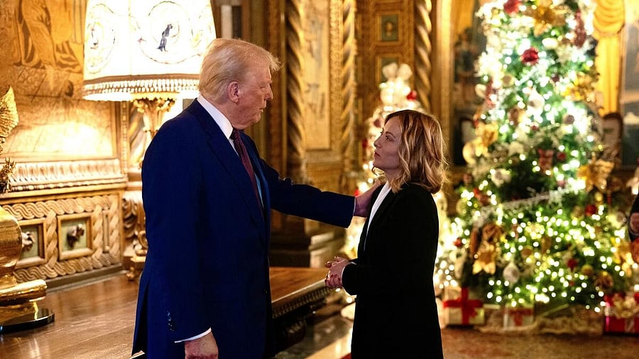 <div class="paragraphs"><p>US President Donald Trump meets with Italian Prime Minister Giorgia Meloni.</p></div>