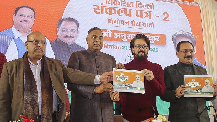 <div class="paragraphs"><p>The BJP has promised a slew of handouts in their second manifesto for the Delhi elections.</p></div>