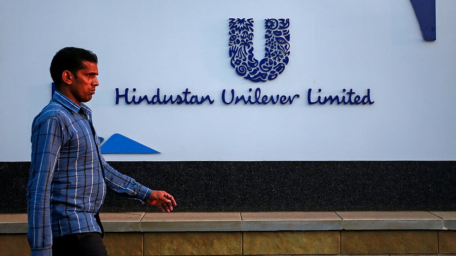 <div class="paragraphs"><p>A pedestrian walks past the Hindustan Unilever Limited (HUL) headquarters in Mumbai.</p></div>