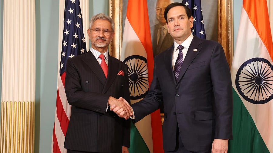 <div class="paragraphs"><p>Marco Rubio had his first bilateral meeting with India’s External Affairs Minister S Jaishankar in Washington DC on Tuesday.</p></div>
