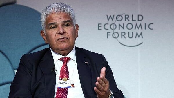 <div class="paragraphs"><p>Panama's President Jose Raul Mulino attends the 55th annual World Economic Forum (WEF) meeting in Davos, Switzerland, January 22, 2025.</p></div>
