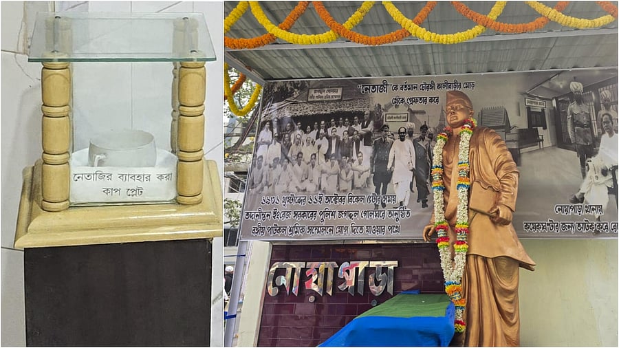<div class="paragraphs"><p>A Netaji Memorial at the Noapara Police Station where Netaji Subhas Chandra Bose was detained for a few hours on October 11, 1931, in North 24 Parganas district of West Bengal.</p></div>