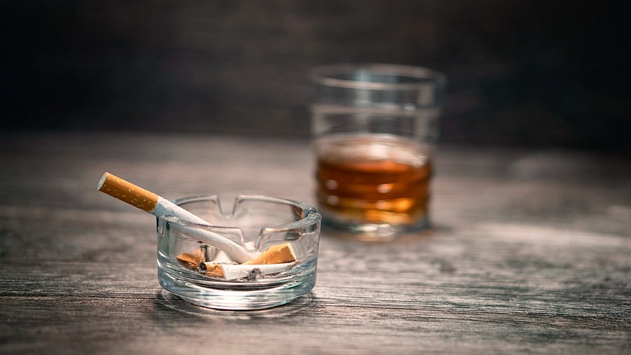 <div class="paragraphs"><p>Alcohol and cigarettes.</p></div>