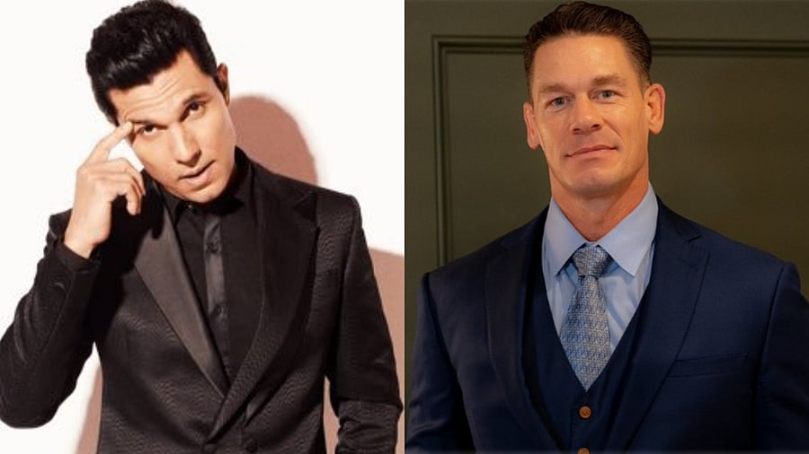 <div class="paragraphs"><p>Actor Randeep Hooda (L) and John Cena.</p></div>