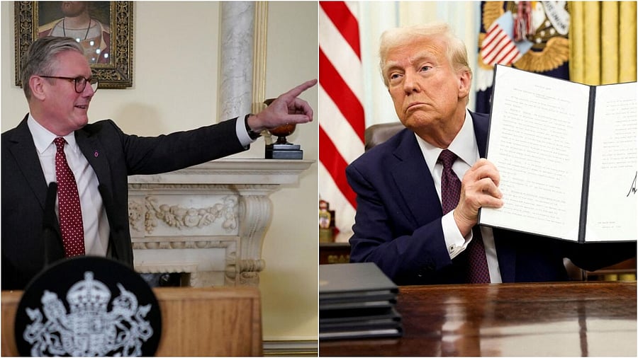 <div class="paragraphs"><p>UK PM Keir Starmer and US President Donld Trump.</p></div>