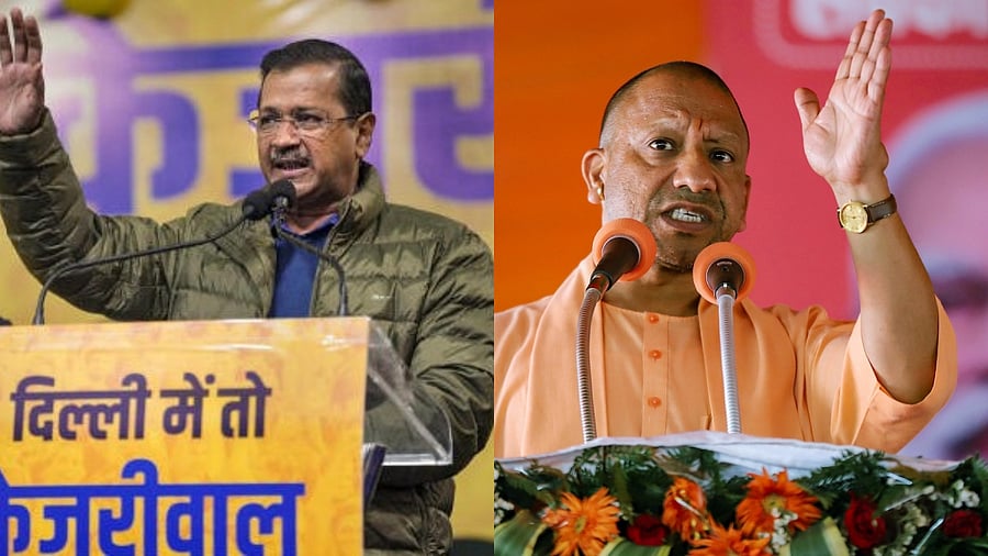 <div class="paragraphs"><p>Arvind Kejriwal, Yogi Adityanath </p></div>