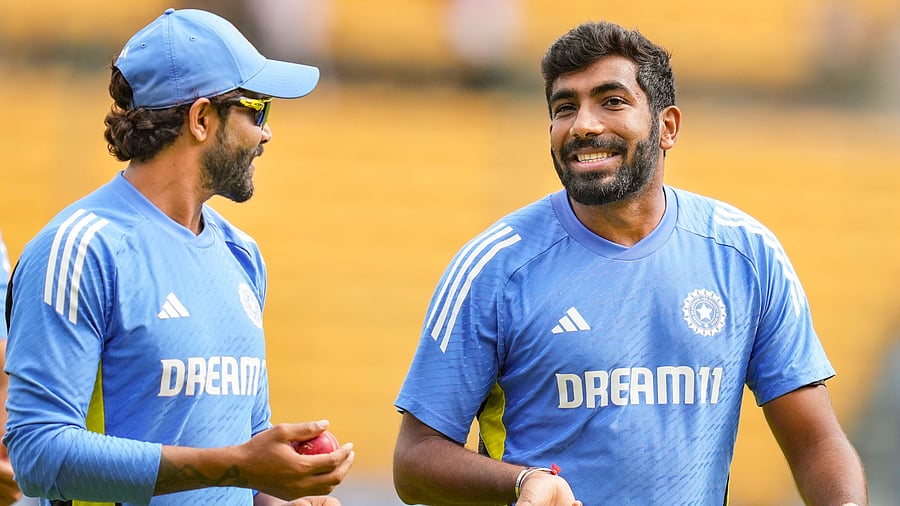 <div class="paragraphs"><p> Jasprit Bumrah and Ravindra Jadeja.</p></div>