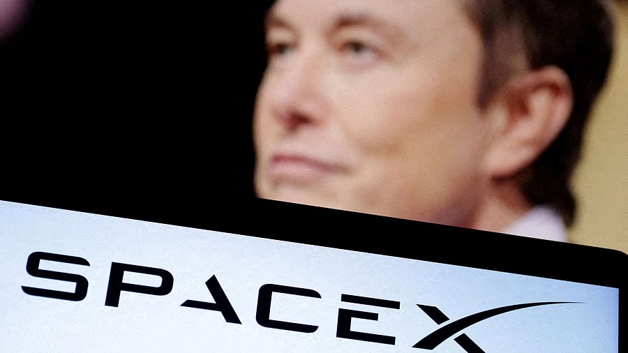 <div class="paragraphs"><p>FILE PHOTO: SpaceX logo and Elon Musk photo are seen in this illustration taken.</p></div>