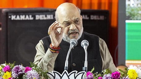 <div class="paragraphs"><p>Union Home Minister Amit Shah speaks during the release of third part of BJP's manifesto for the upcoming Delhi Assembly elections, in New Delhi, Saturday, Jan. 25, 2025. </p></div>