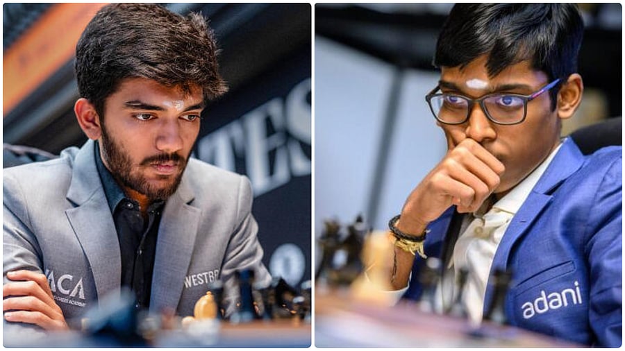 <div class="paragraphs"><p>D Gukesh (Left); R Praggnanandhaa (Right)</p></div>