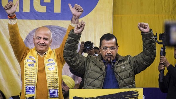 <div class="paragraphs"><p>Aam Aadmi Party (AAP) National Convener Arvind Kejriwal during a public meeting in support of the party candidate from Jangpura constituency Manish Sisodia for the upcoming Delhi Assembly elections, in New Delhi, Sunday, Jan. 26, 2025.</p></div>