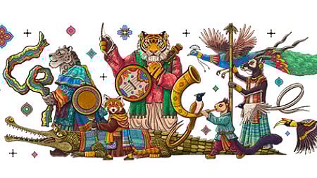 <div class="paragraphs"><p>The Google doodle celebrating India's 76th Republic Day.</p></div>