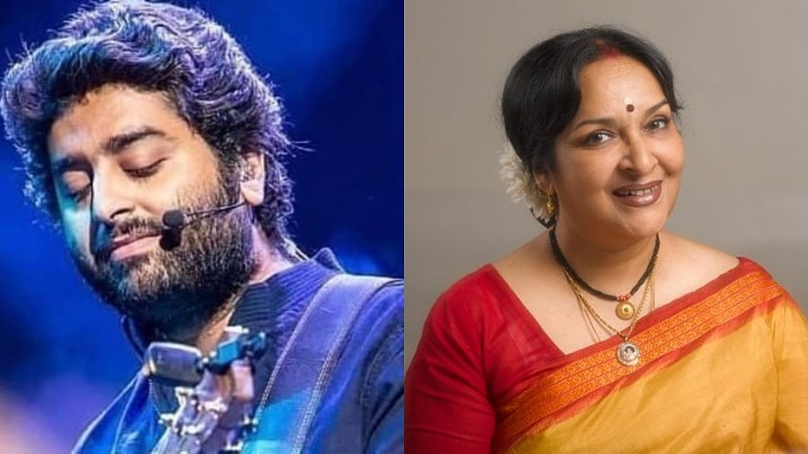 <div class="paragraphs"><p>Singer Arijit Singh (L) and actress Mamata Shankar (R).</p></div>