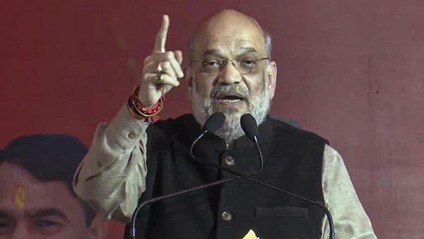 <div class="paragraphs"><p>Union Home Minister Amit Shah with BJP candidate from Rajouri Garden constituency Manjinder Singh Sirsa during a public meeting for the upcoming Delhi Assembly elections, in New Delhi, Saturday, Jan. 25, 2025.</p></div>