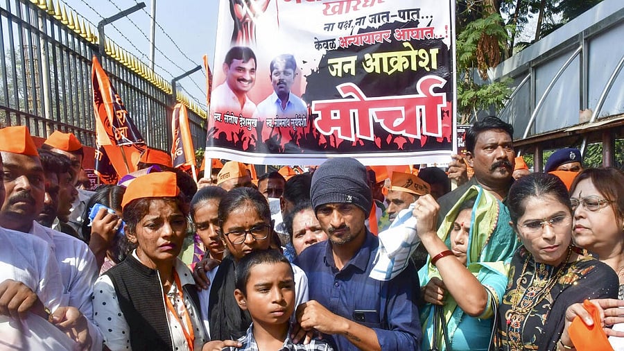 <div class="paragraphs"><p>Sarpanch Santosh Deshmukh murder case.</p></div>