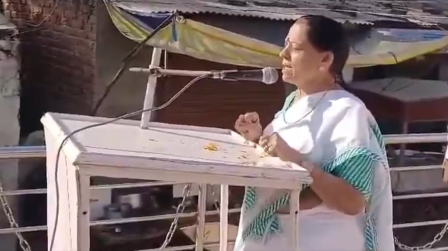 <div class="paragraphs"><p>BJP state secretary Naukaben Prajapati.</p></div>