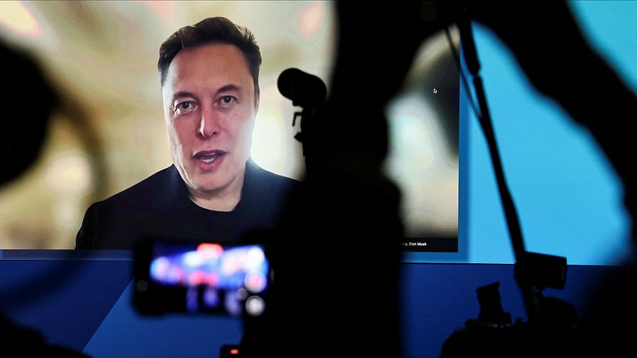 <div class="paragraphs"><p>SpaceX CEO Elon Musk speaks on-screen during a central election campaign event of the AfD in Halle , Germany, January 25, 2025. </p></div>