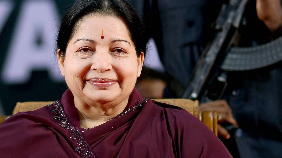 <div class="paragraphs"><p>Former Tamil Nadu Chief Minister J Jayalalithaa. </p></div>