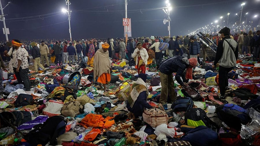 <div class="paragraphs"><p>Aftermath of stampede at Maha Kumbh </p></div>