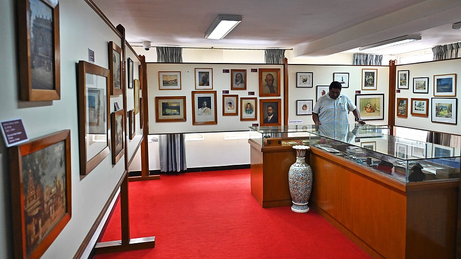 <div class="paragraphs"><p>The gallery showcases Pavanje’s paintings, along with Channapatna toys he made, his art supplies and citations. </p></div>