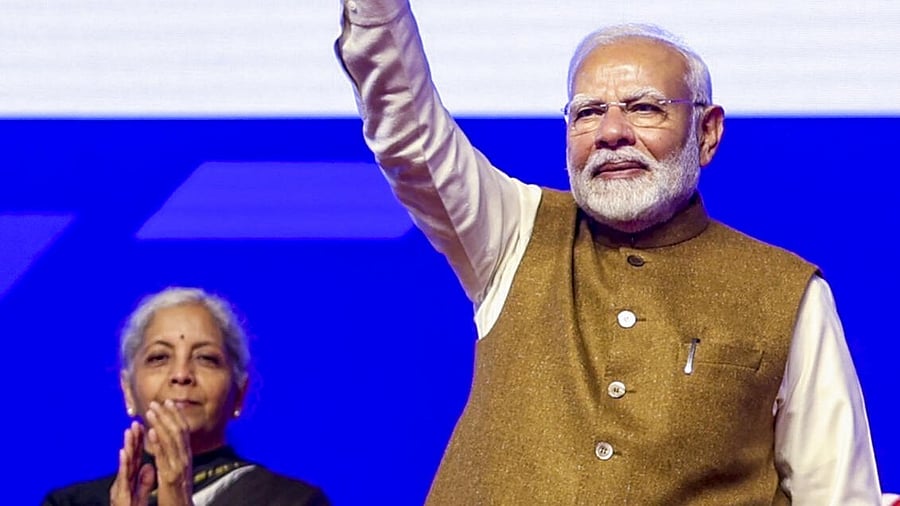 <div class="paragraphs"><p> Prime Minister Narendra Modi with Union Finance Minister Nirmala Sitharaman</p></div>