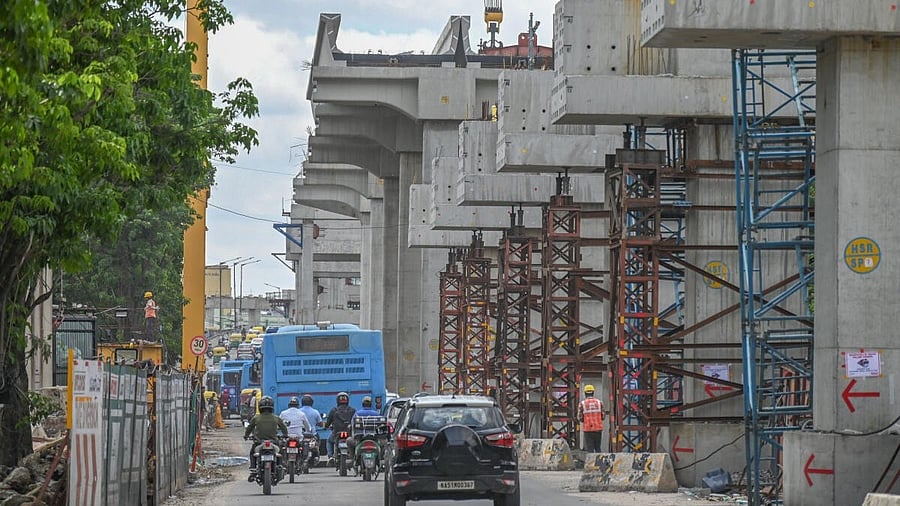 <div class="paragraphs"><p>Namma Metro work on the Outer Ring Road. </p></div>