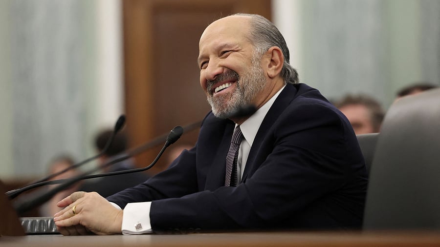 <div class="paragraphs"><p>Howard Lutnick, US President Donald Trump's nominee to be commerce secretary, testifies before a Senate Commerce Committee confirmation hearing on Capitol Hill in Washington.</p></div>